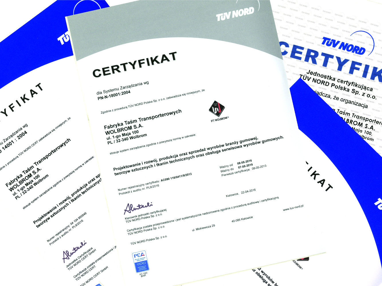 Wręczenie certyfikatów ISO