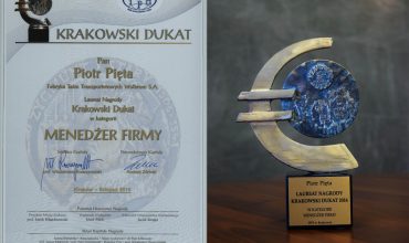 Krakowski Dukat 2016 dla Prezesa FTT Wolbrom – Piotra Pięty